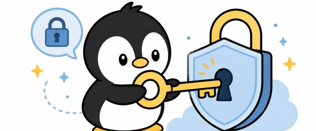 アイペンちゃんがパスワードを学ぶイラスト